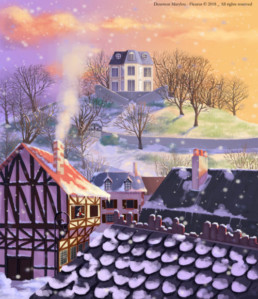 Illustration Livre La Nuit du Premier Noël - Fleurus, Marylou Deserson