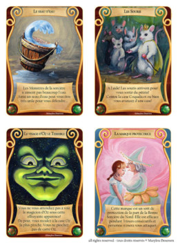 Illustration cartes, Jeu Magicien d'Oz, Marylou Deserson