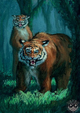 Illustration Fantasy Jeunesse tigres, Marylou Deserson